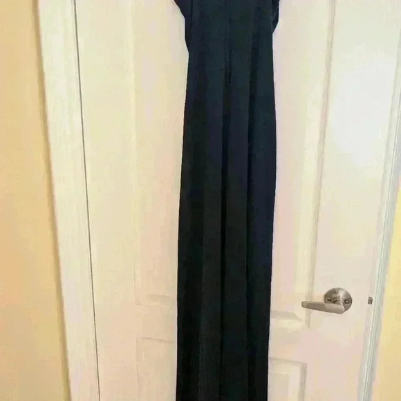 Vintage 70s long navy dress  with Jacket - Picture 12 of 12